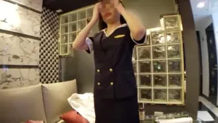 สาวแอร์โฮสเตสในเครื่องบิน